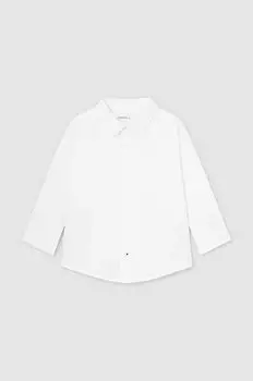 Рубашка из смесового льна для малышей Mayoral, белый
