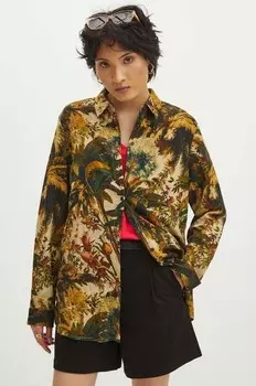 Рубашка из смесового льна Medicine, мультиколор