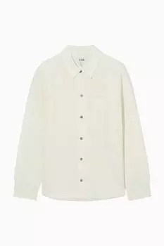Рубашка из смесового льна-relaxed fit COS, белый