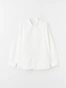 Рубашка из смесового льна с длинными рукавами для мальчика LCW Kids