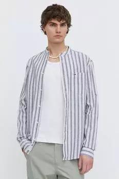 Рубашка из смесового льна Tommy Jeans, белый