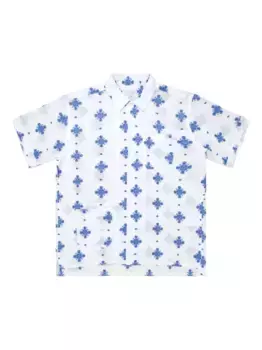 Рубашка из смесовой хлопковой ткани Engineered Garments, белый