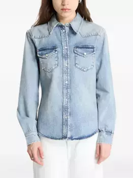 Рубашка из стираного денима Tommy Jeans, синий