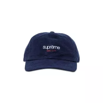 Рубашка из стираной фланели Supreme с 6 панелями, темно-синий