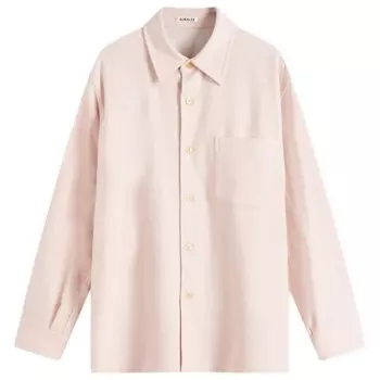 Рубашка из супертонкой шерсти Auralee, розовый