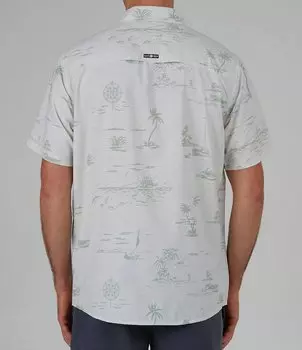 Рубашка из технической ткани Salty Crew с короткими рукавами Seafarer, белый