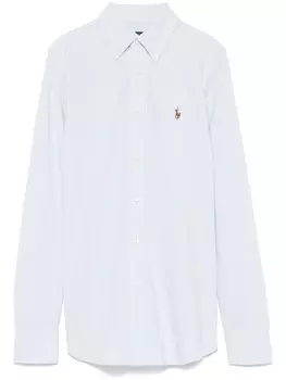 Рубашка из ткани пике Polo Ralph Lauren, синий