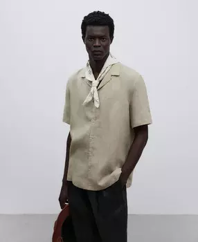 Рубашка из ткани с джинсовым эффектом Adolfo Dominguez, серый