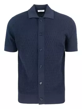 Рубашка из тонкого хлопка Paolo Pecora, синий