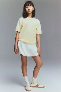 Рубашка из тонкого трикотажа с начесом H&M, желтый