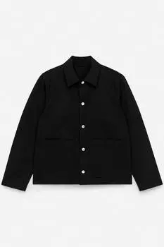 Рубашка из твила Arket, черный