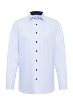Рубашка из твила Fineliner COMFORT FIT ETERNA, синий