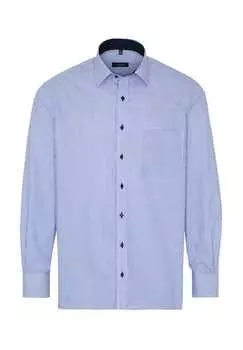 Рубашка из твила Fineliner COMFORT FIT ETERNA, синий