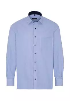 Рубашка из твила Fineliner COMFORT FIT ETERNA, синий