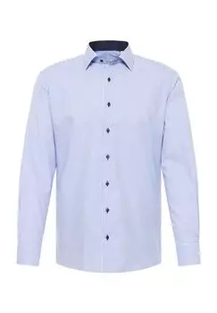Рубашка из твила Fineliner MODERN FIT ETERNA, синий
