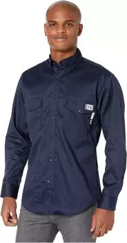 Рубашка из твила FR (огнестойкая) Wolverine, темно-синий