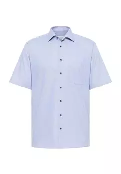 Рубашка из твила MODERN FIT ETERNA, цвет Mittelblau