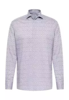 Рубашка из твила MODERN FIT ETERNA, красный