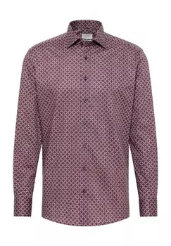 Рубашка из твила MODERN FIT ETERNA, красный