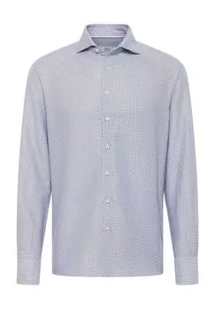 Рубашка из твила MODERN FIT ETERNA, синий