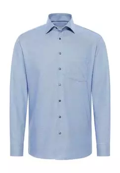 Рубашка из твила MODERN FIT ETERNA, синий