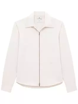 Рубашка из твила на молнии Courrges, серый