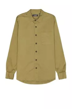 Рубашка из твила с длинным рукавом Wao, оливковый