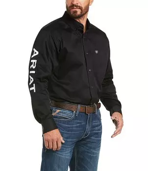 Рубашка из твила с длинными рукавами и логотипом Ariat Team, мультиколор