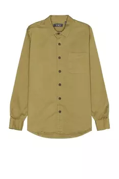 Рубашка из твила с длинными рукавами Wao, зеленый
