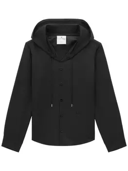 Рубашка из твила с капюшоном Courrges, черный