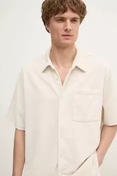 Рубашка из вельвета American Vintage, бежевый