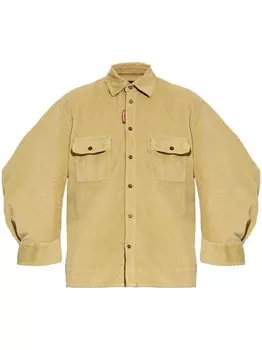 Рубашка из вельвета на пуговицах Dsquared2, серый