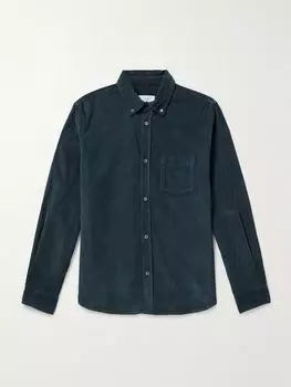 Рубашка из вельвета с добавлением хлопка MR P., синий