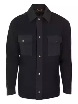 Рубашка из вирджинской шерсти Luigi Borrelli, черный