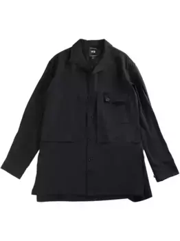Рубашка из вискозного твила Y-3, черный