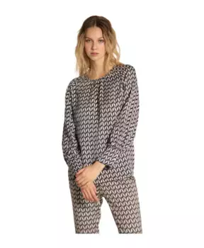 Рубашка из вискозы с геометрическим принтом Mason'S, мультиколор