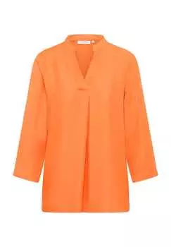 Рубашка из вискозы свободного кроя Eterna, оранжевый
