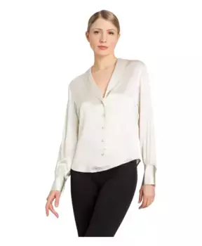 Рубашка из вискозы Twinset, бежевый