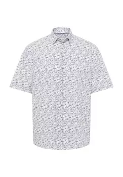 Рубашка из жатого хлопка COMFORT FIT ETERNA, зеленый