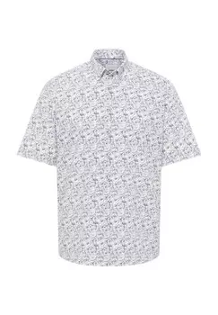 Рубашка из жатого хлопка MODERN FIT ETERNA, зеленый