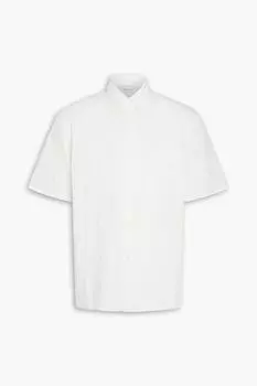 Рубашка из жатого поплина с добавлением хлопка JOHN ELLIOTT, белый