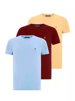 Рубашка Jacey Quinn, цвет Blue/Yellow/Burgundy