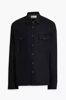 Рубашка Jack из шерстяного джерси с начесом RAG & BONE, черный