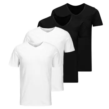 Рубашка JACK & JONES, черный/белый