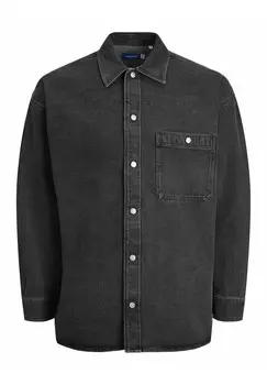 Рубашка Jack & Jones, черный деним