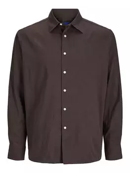 Рубашка JACK & JONES Comfort fit Button Up, коричневый