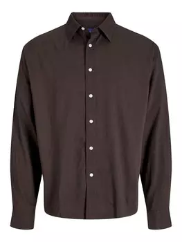 Рубашка JACK & JONES Comfort fit Button Up, коричневый