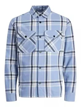 Рубашка JACK & JONES Comfort fit Button Up, синий