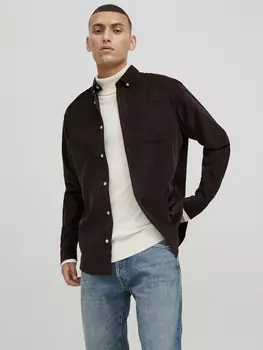 Рубашка Jack & Jones Cord Flanell Shacket JJECLASSIC, цвет Weinrot