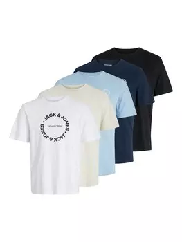 Рубашка JACK & JONES, цвет Beige/Navy/Light blue/Black/White